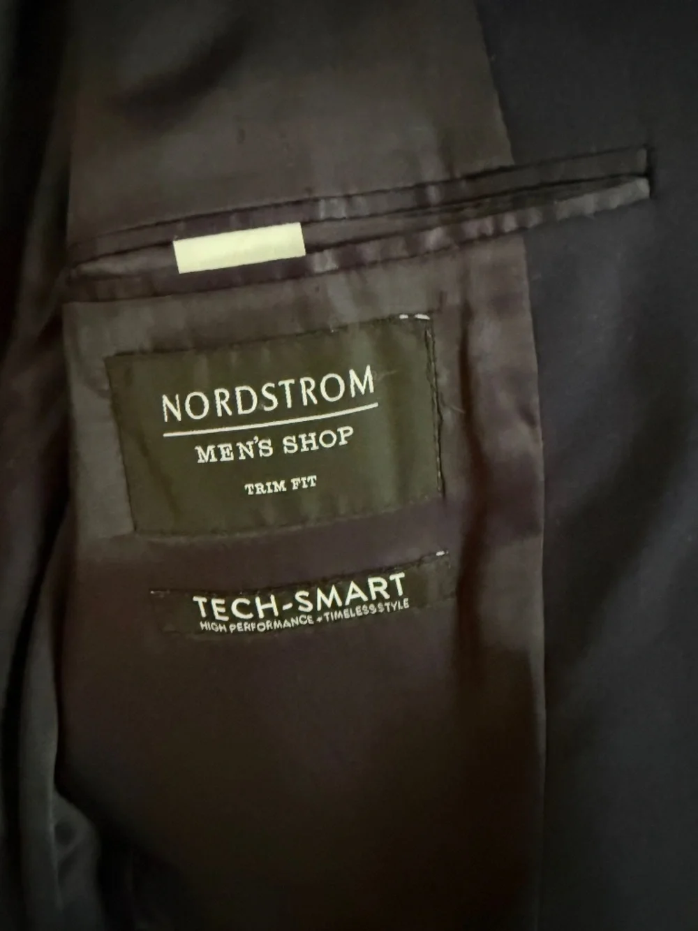Norstrom Navy Tech-Smart Trim Fit Sport Coat - 40S   NWT